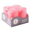 Advent candle set, 6 x 4cm - Pink