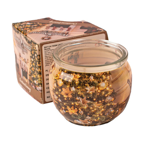 Karácsony este poharas illatmécses