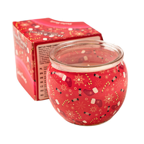 Mikulás édességei poharas illatmécses