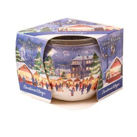 Karácsonyi varázslat poharas illatmécses