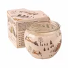 White Christmas Jar Candle