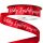 Satin ribbon with "Boldog Születésnapot" inscription 20mm x 20m - Red