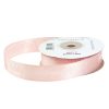 Satin ribbon with "Boldog Születésnapot" inscription 20mm x 20m - Powder pink