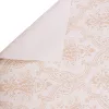 Elegant patterned wrapping decorative foil sheet 57cm x 57cm, 20 pcs. - Ecru