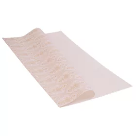   Elegant patterned wrapping decorative foil sheet 57cm x 57cm, 20 pcs. - Ecru
