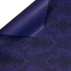 Elegant patterned wrapping decorative foil sheet 57cm x 57cm, 20 pcs. - Dark purple