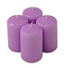 Adventi henger gyertya készlet, 8 x 5cm - Matt lila