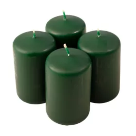 Adventi henger gyertya készlet, 8 x 5cm - Matt sötétzöld