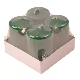 Adventi henger gyertya készlet, 8 x 5cm - Matt sötétzöld