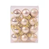 12-piece 2.5cm Christmas Ball Set - Champagne