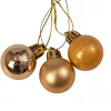 12-piece 2.5cm Christmas Ball Set - Gold