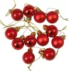 12-piece 2.5cm Christmas Ball Set - Red