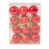 12-piece 2.5cm Christmas Ball Set - Red
