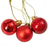 12-piece 2.5cm Christmas Ball Set - Red