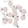12-piece 2.5cm Christmas Ball Set - White