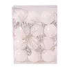 12-piece 2.5cm Christmas Ball Set - White