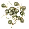 12-piece 2.5cm Christmas Ball Set - Light Green