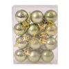 12-piece 2.5cm Christmas Ball Set - Light Green