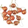 12-piece 2.5cm Christmas Ball Set - Light Brown