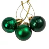12-piece 2.5cm Christmas Ball Set - Dark Green