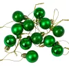 12-piece 2.5cm Christmas Ball Set - Green