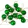 12-piece 2.5cm Christmas Ball Set - Green