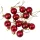 12-piece 2.5cm Christmas Ball Set - Burgundy
