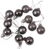 12-piece 2.5cm Christmas Ball Set - Graphite