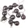 12-piece 2.5cm Christmas Ball Set - Graphite