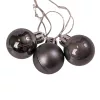 12-piece 2.5cm Christmas Ball Set - Graphite