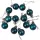 12-piece 2.5cm Christmas Ball Set - Midnight Blue