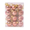 12-piece 2.5cm Christmas Ball Set - Rose Gold