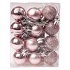 12-piece 2.5cm Christmas ball set - Pink