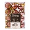 12-piece 2.5cm Christmas ball set - Rose gold
