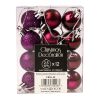 12-piece 2.5cm Christmas ball set - Dark purple