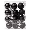 12-piece 2.5cm Christmas ball set - Black