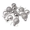 12-piece 2.5cm Christmas ball set - Silver