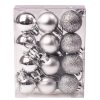 12-piece 2.5cm Christmas ball set - Silver