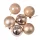 6-piece 6cm Christmas Ball Set - Champagne