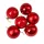 6-piece 6cm Christmas Ball Set - Red