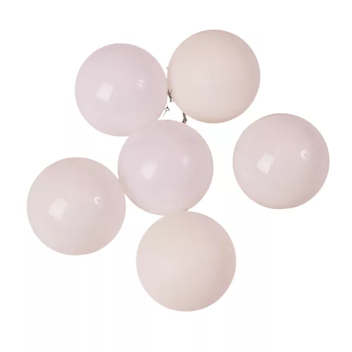 6-piece 6cm Christmas Ball Set - White