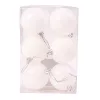 6-piece 6cm Christmas Ball Set - White