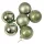 6-piece 6cm Christmas Ball Set - Light Green