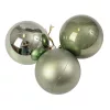 6-piece 6cm Christmas Ball Set - Light Green