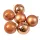 6-piece 6cm Christmas Ball Set - Light Brown