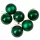 6-piece 6cm Christmas Ball Set - Dark Green