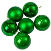 6-piece 6cm Christmas Ball Set - Green