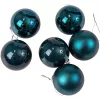 6-piece 6cm Christmas Ball Set - Midnight Blue