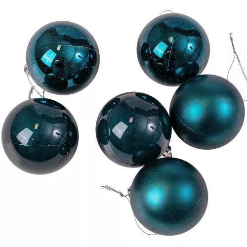 6-piece 6cm Christmas Ball Set - Midnight Blue