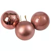 6-piece 6cm Christmas Ball Set - Rose Gold